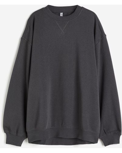 H&M Oversized Sweatshirt - Grau