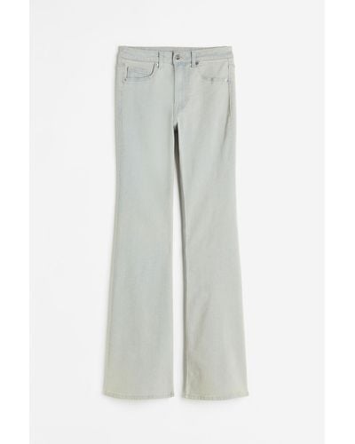 H&M Flared High Jeans - Grijs