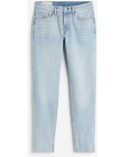 H&M Regular Tapered Jeans - Blauw