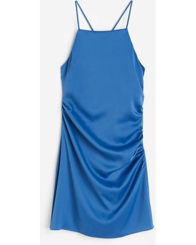 H&M Robe drapée - Bleu