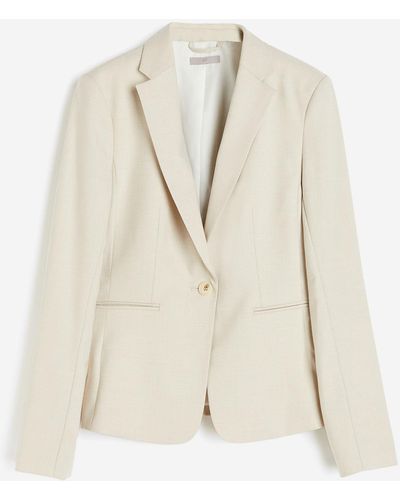 H&M Blazer ajusté - Neutre