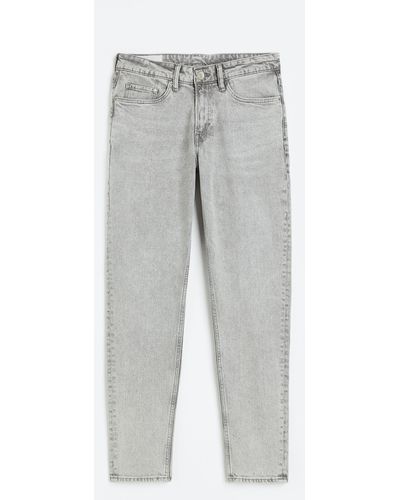 H&M Regular Tapered Jeans - Grijs