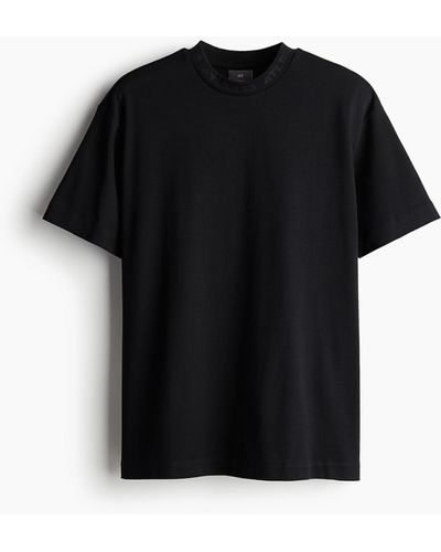 H&M Loose Fit T-shirt - Schwarz