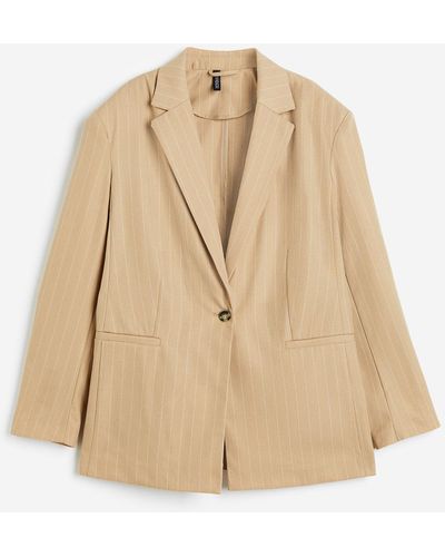H&M Oversize-Jacke aus Twill - Natur