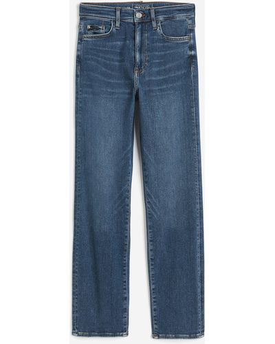 H&M True To You Slim High Jeans - Blauw