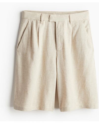 H&M Elegante Shorts aus Leinenmix - Natur