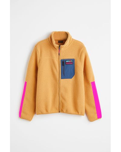 H&M Rappel Full Zip Fleecewear - Orange