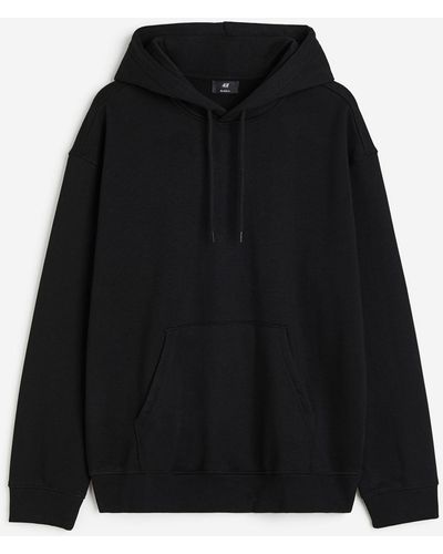 H&M Hoodie Relaxed Fit - Schwarz