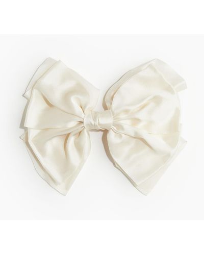 H&M Barrette avec naud - Blanc