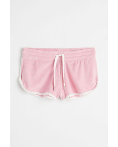 H&M Hotpants aus Frottee - Pink