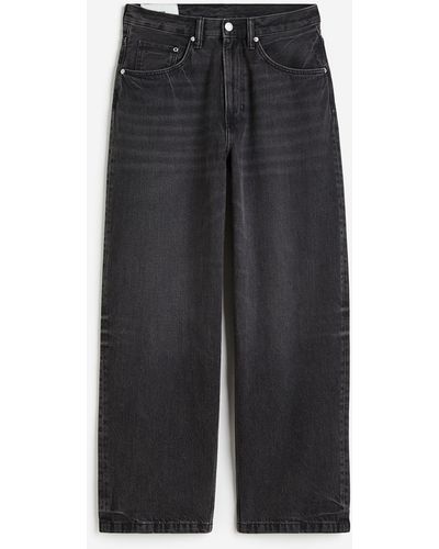 H&M Baggy Jeans - Schwarz
