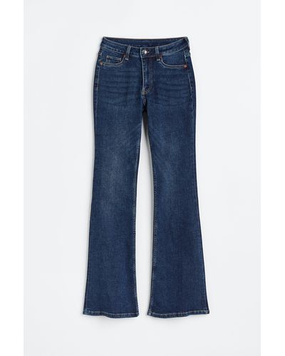 H&M Flared High Jeans - Blau