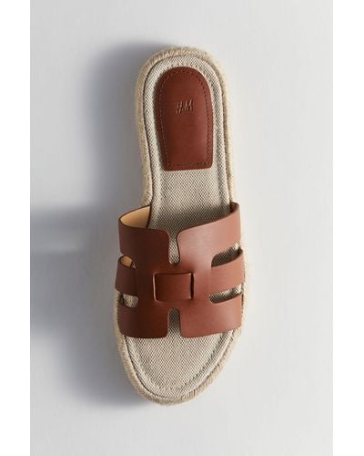 H&M Espadrille-slippers - Naturel