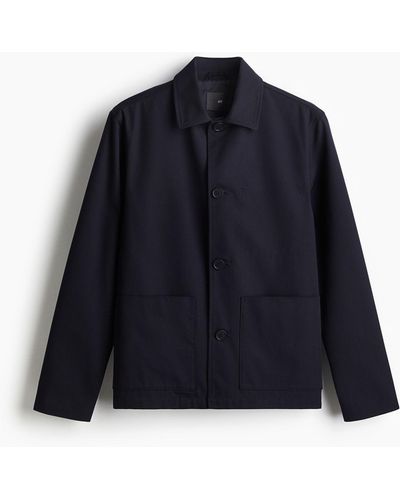 H&M Veste Regular Fit en twill - Bleu