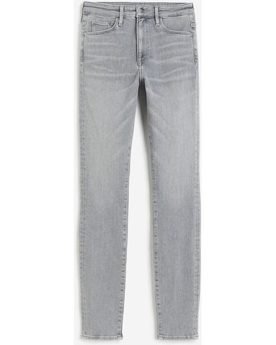 H&M Shaping Skinny High Jeans - Grau