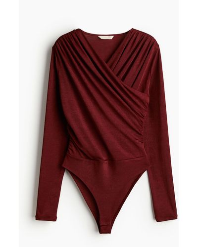 H&M Body drapé - Rouge