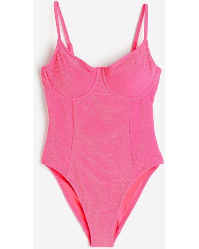 H&M Sparkle Show Off One Piece - Pink