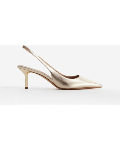 H&M Spitze Slingpumps - Weiß