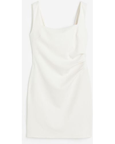 H&M Robe plissée - Blanc