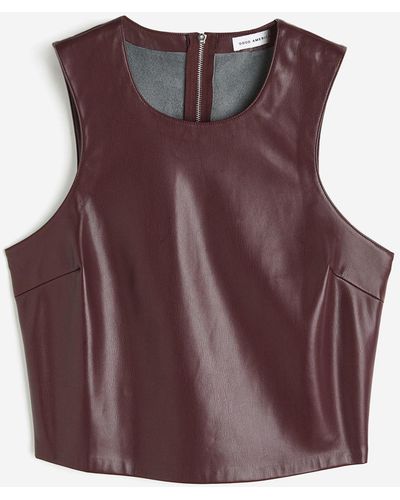 H&M Better Than Leather Shell - Lila