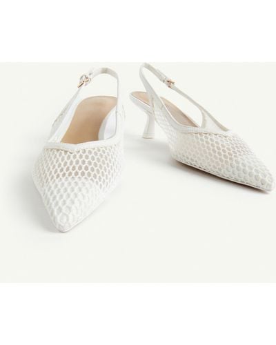 H&M Slingpumps aus Mesh - Natur