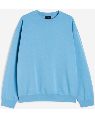 H&M Sweatshirt Relaxed Fit - Blau
