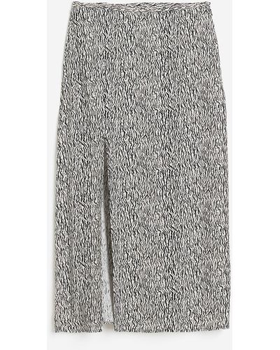 H&M Jupe en crêpe - Gris