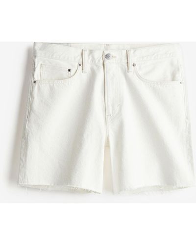 H&M Regular Denim Shorts - Weiß