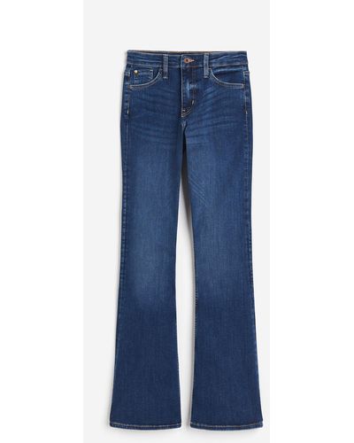 H&M Flared Ultra High Jeans - Blau