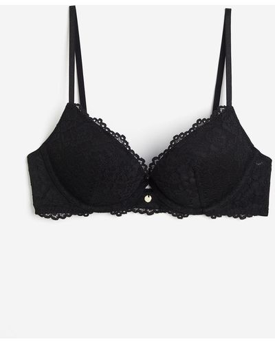 H&M Super-Pushup-BH aus Spitze - Schwarz