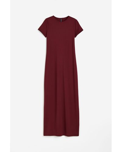 H&M Bodycon-Kleid aus Jersey - Rot