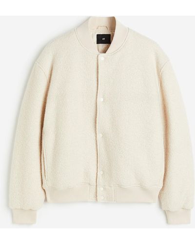 H&M Jacke aus Wollmischung - Weiß