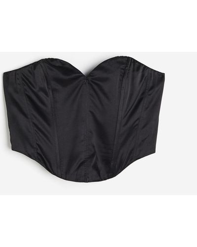 H&M Korsagentop - Schwarz