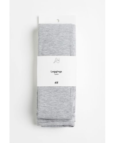 H&M Leggings mit hohem Bund - Weiß
