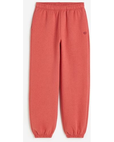 H&M Elastic Cuff Pants - Rot