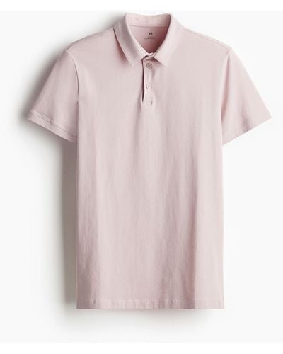 H&M Poloshirt in Slim Fit - Pink