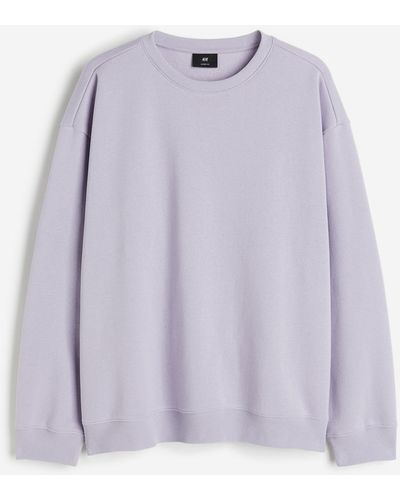 H&M Sweatshirt in Loose Fit - Lila