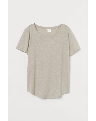 H&M T-Shirt aus Modalmix - Mehrfarbig