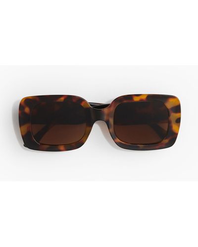 H&M Square sunglasses - Marron