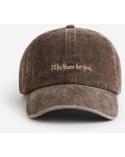 H&M Casquette en coton avec broderie - Marron