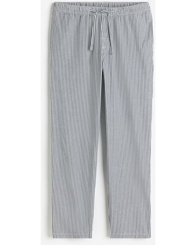 H&M Pyjamahose Regular Fit - Grau