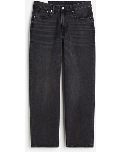 H&M Loose Jeans - Noir