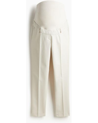 H&M MAMA Elegante Hose - Weiß