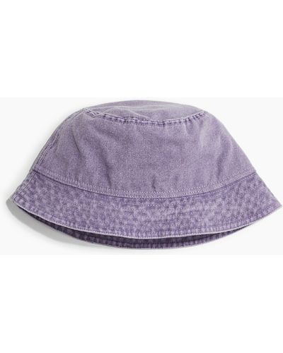 H&M Bucket Hat aus Baumwolle - Lila