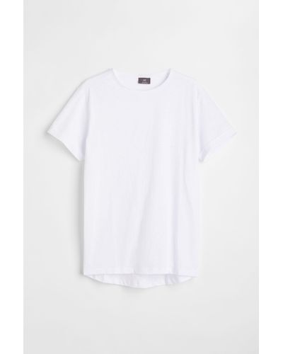 H&M Baumwoll-T-Shirt Regular Fit - Weiß
