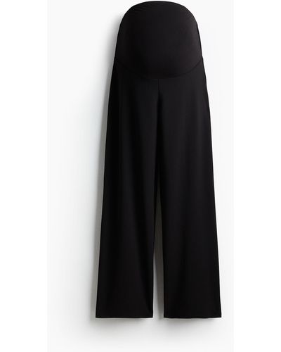 H&M MAMA Pantalon large - Noir