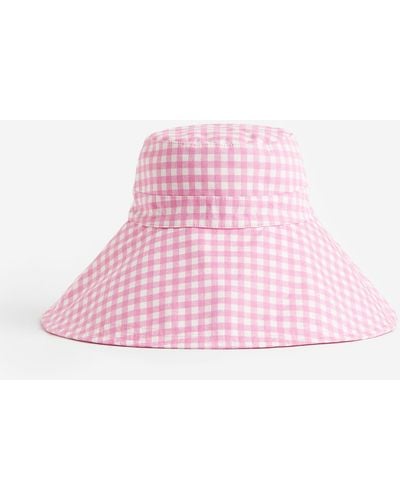 H&M Bucket Hat aus Baumwolle - Pink
