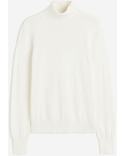 H&M Rollkragenpullover - Weiß