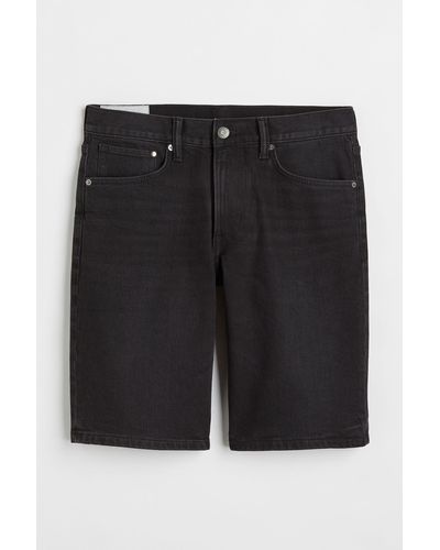 H&M Short en jean Regular - Noir