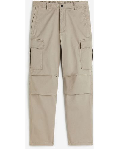 H&M Pantalon cargo Regular Fit - Neutre